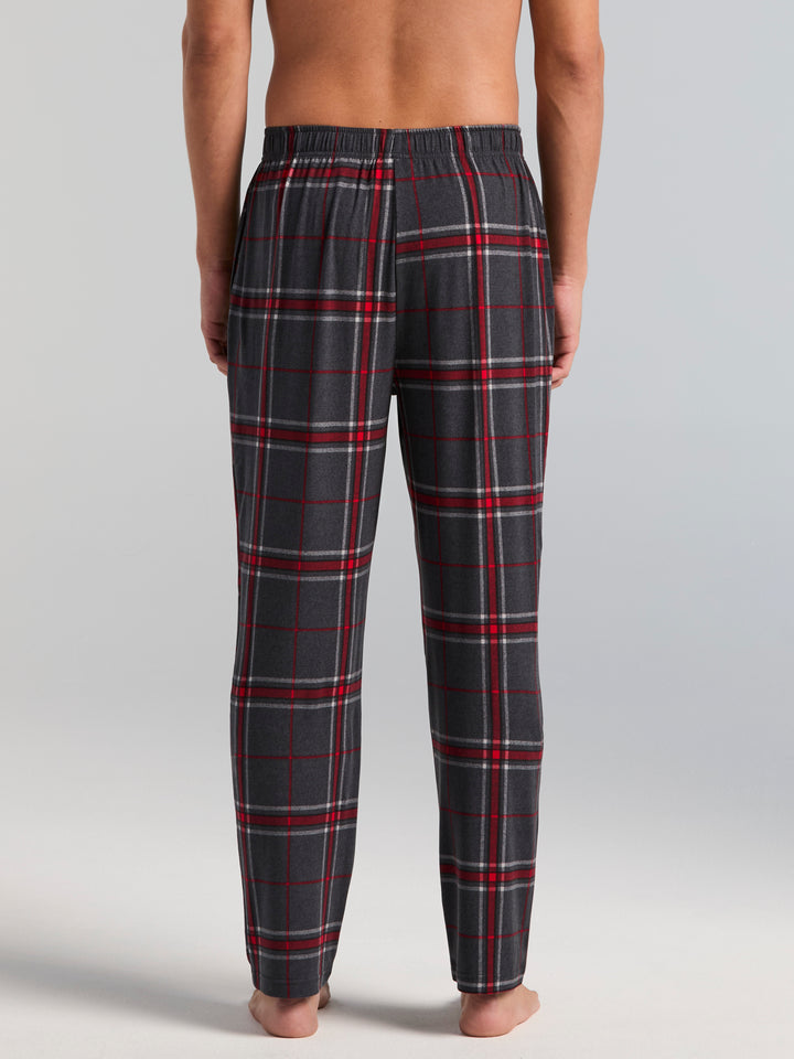Deluxe Touch Plaid Lounge Pants (Chili Pepper) 