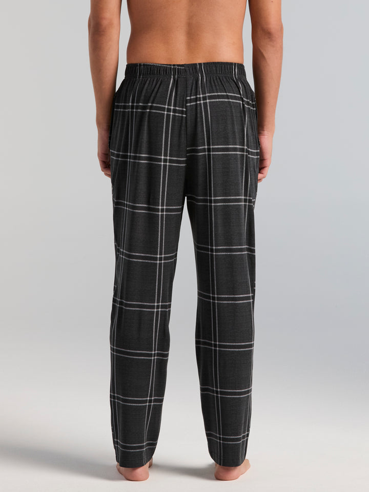 Deluxe Touch Plaid Sleep Pant (Black Beauty) 