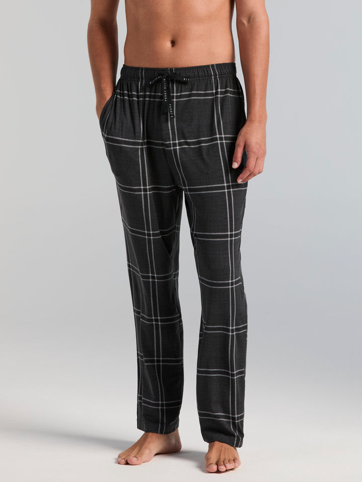 Deluxe Touch Plaid Sleep Pant (Black Beauty) 