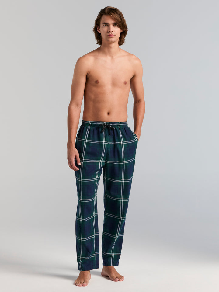 Men's Flannel Plaid Sleep Pant (June Bug) 