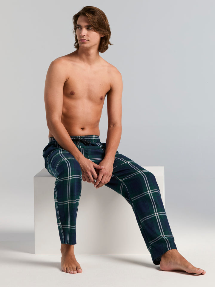 Men's Flannel Plaid Sleep Pant (June Bug) 