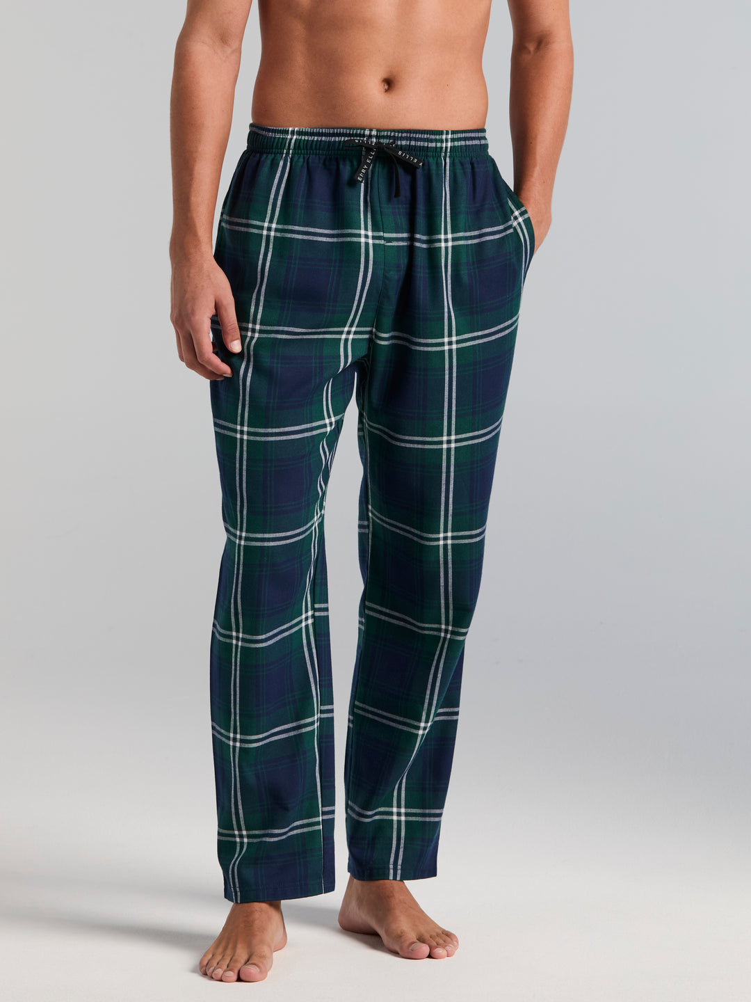 Men's Flannel Plaid Sleep Pant (June Bug) 