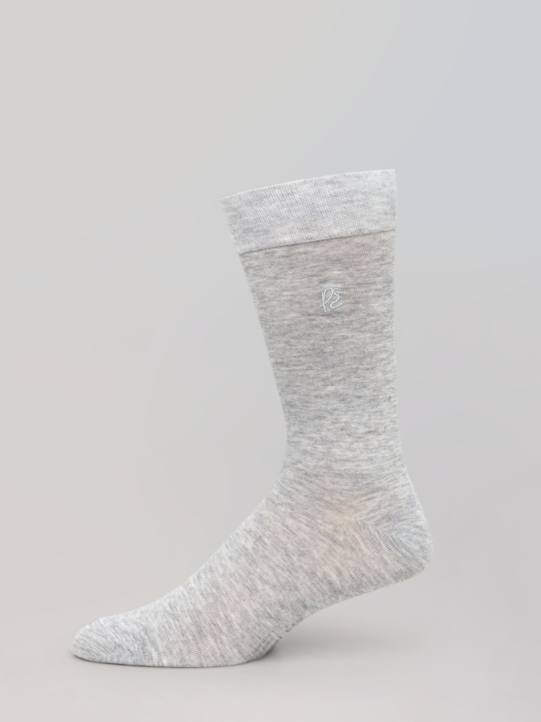 Heathered Patterned Blend Socks (New Gray) 