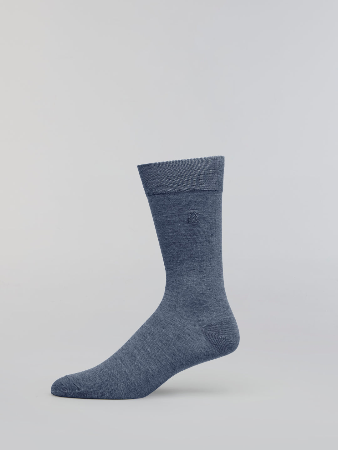 Heathered Patterned Blend Socks (New Blue) 