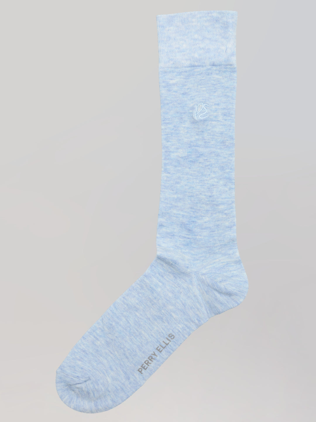 Heathered Patterned Blend Socks (Mild Blue) 