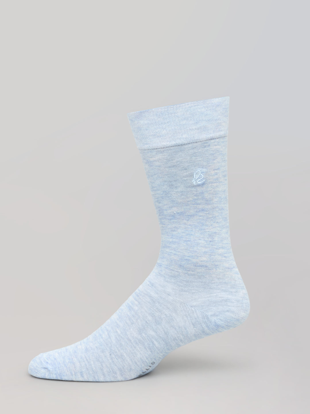 Heathered Patterned Blend Socks (Mild Blue) 
