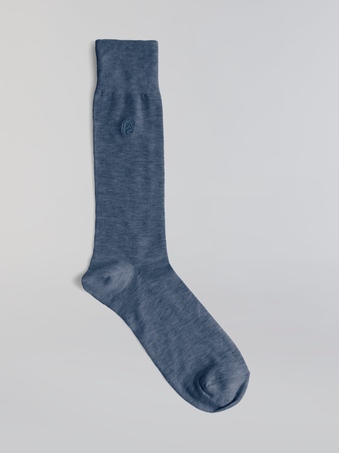 Heathered Patterned Blend Socks (New Blue) 