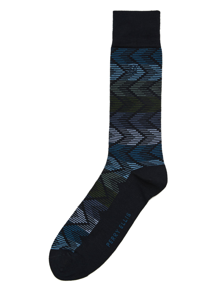 Herringbone Bamboo Socks (Dark Blue) 