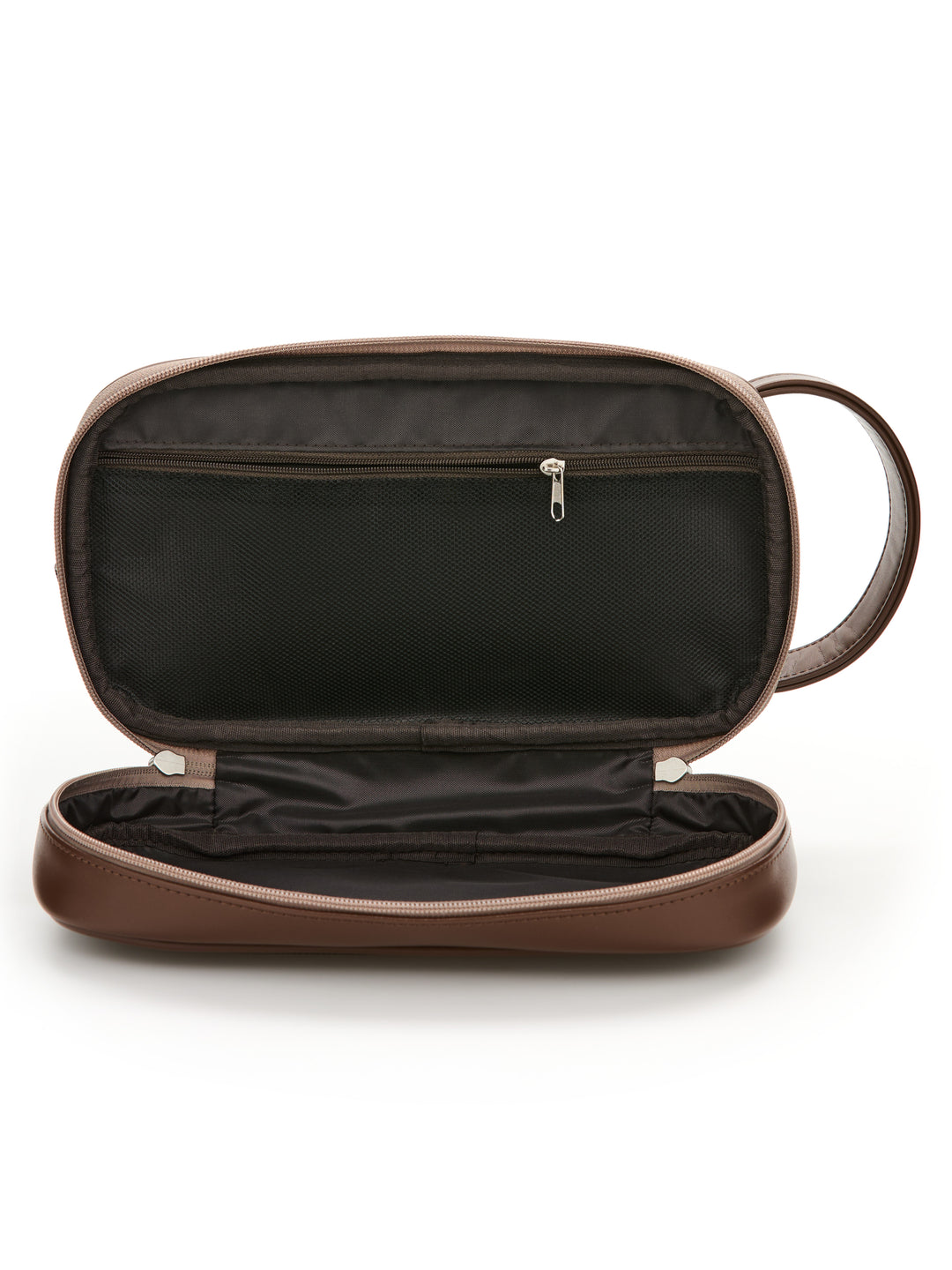 Perry Ellis Portfolio Men's Khaki Travel Toiletry Bag in Khaki/beige, 100% Polyester, Regular