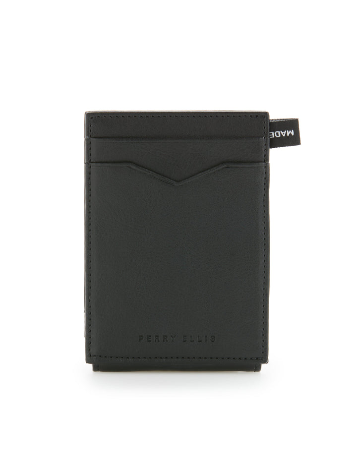 Leather Magnetic Wallet (Blk) 
