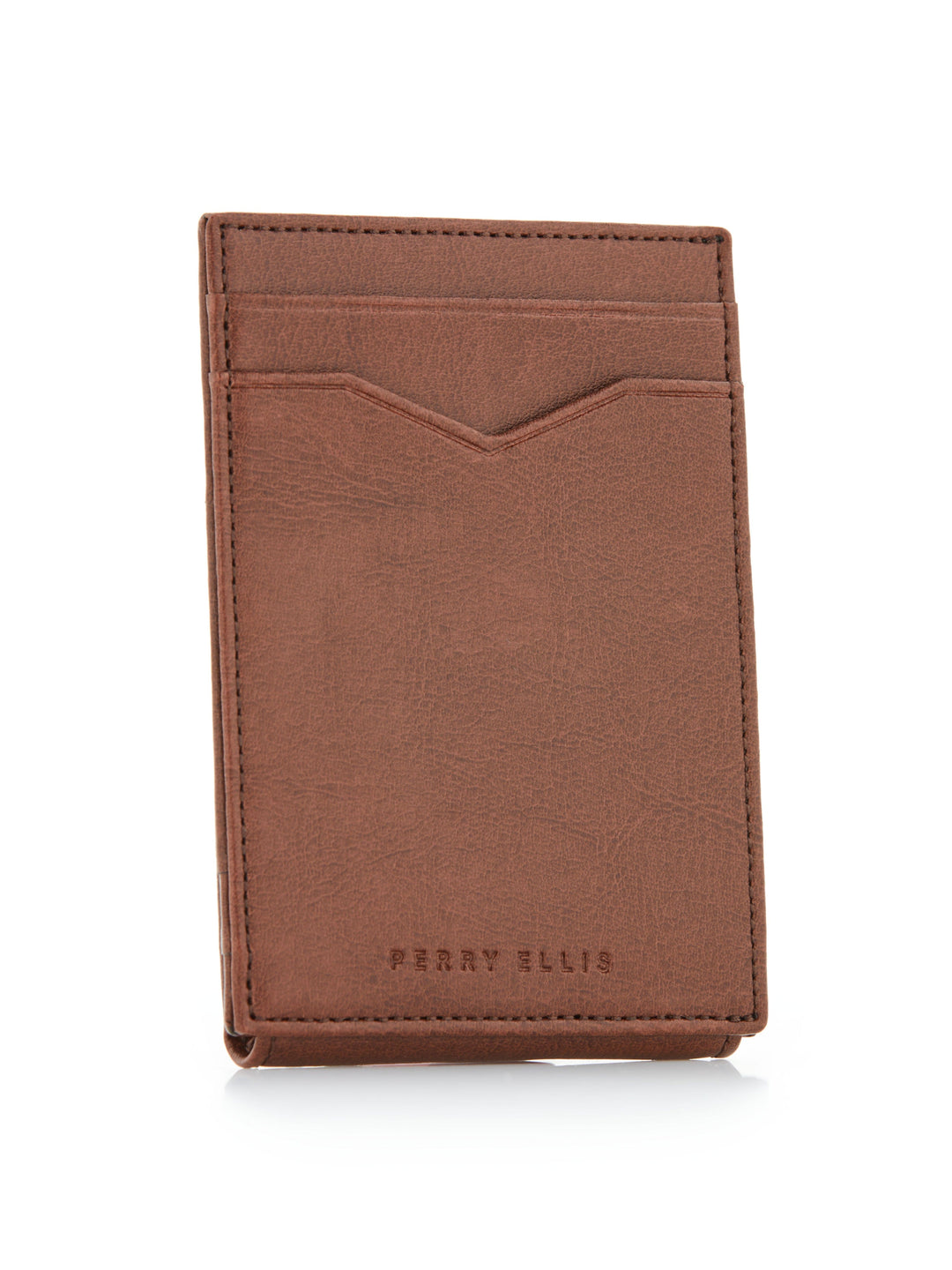Leather Magnetic Wallet (Brn) 