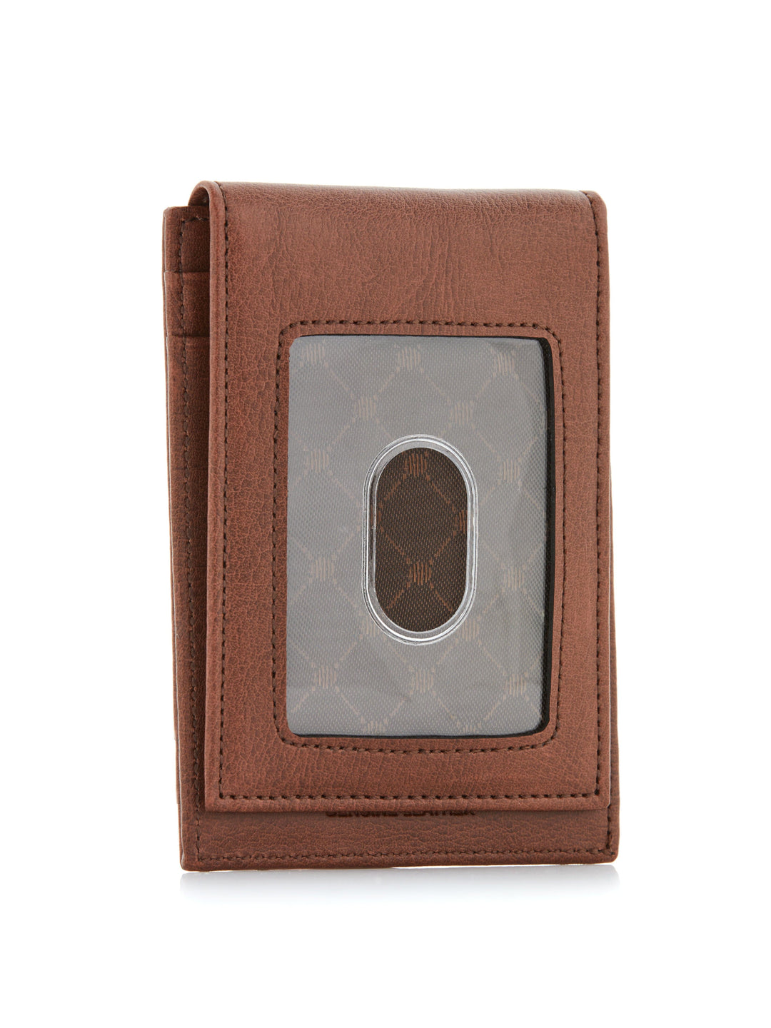 Leather Magnetic Wallet (Brn) 
