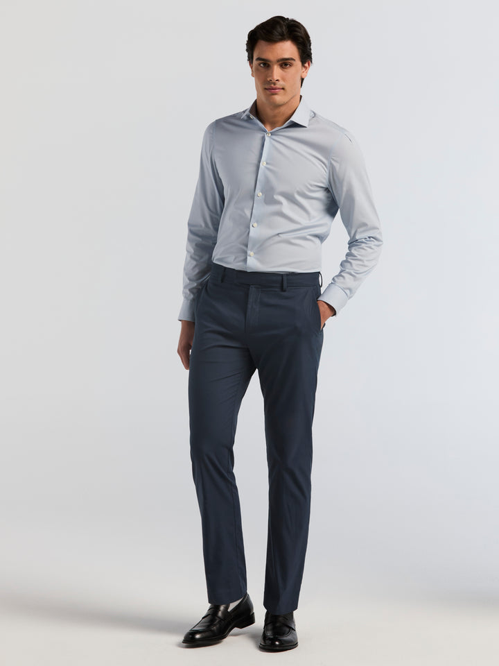 Modern Cotton Nylon Twill Dress Pant (Blue Nights) 