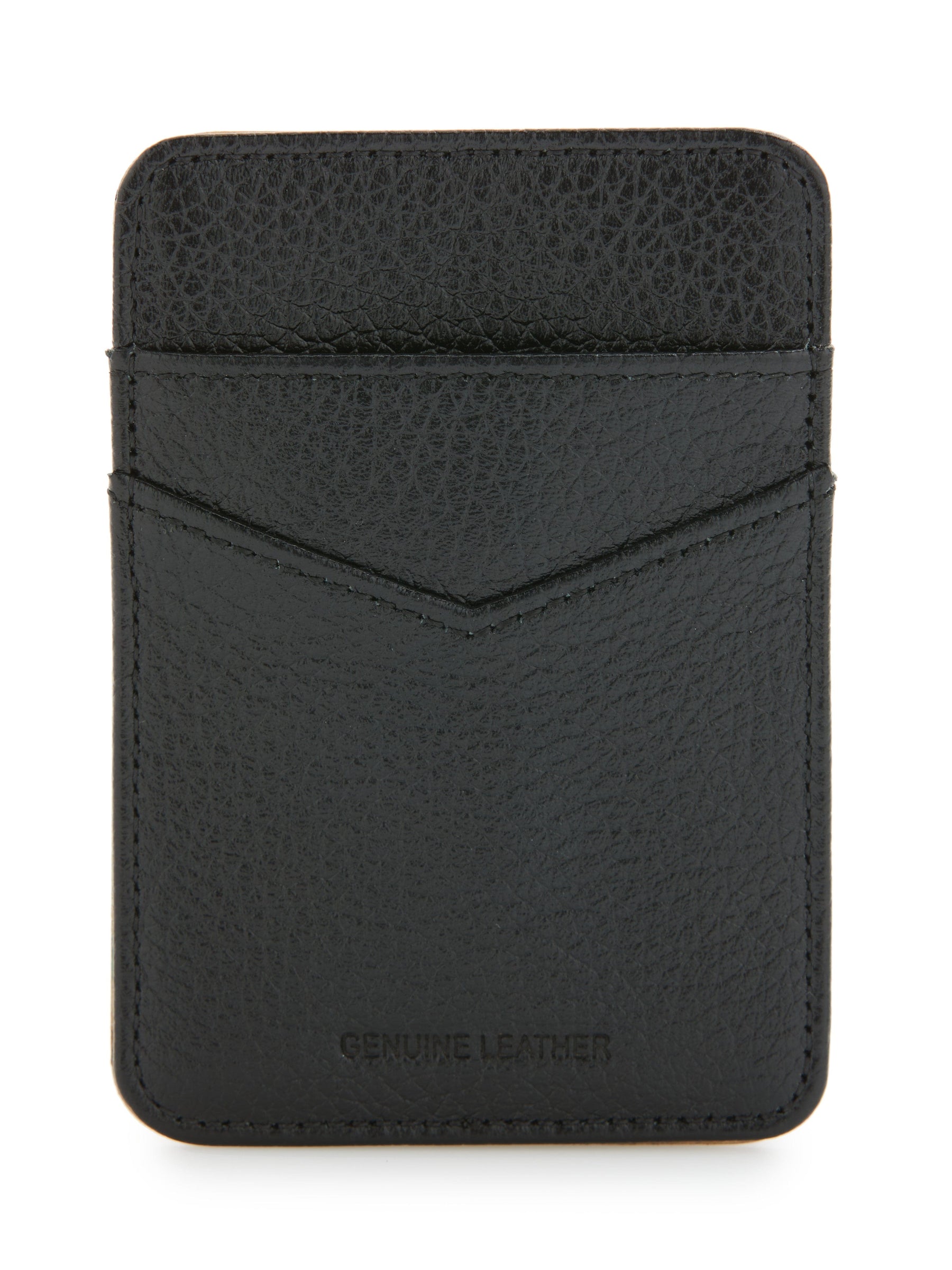 Pebble Leather Phone Card Holder