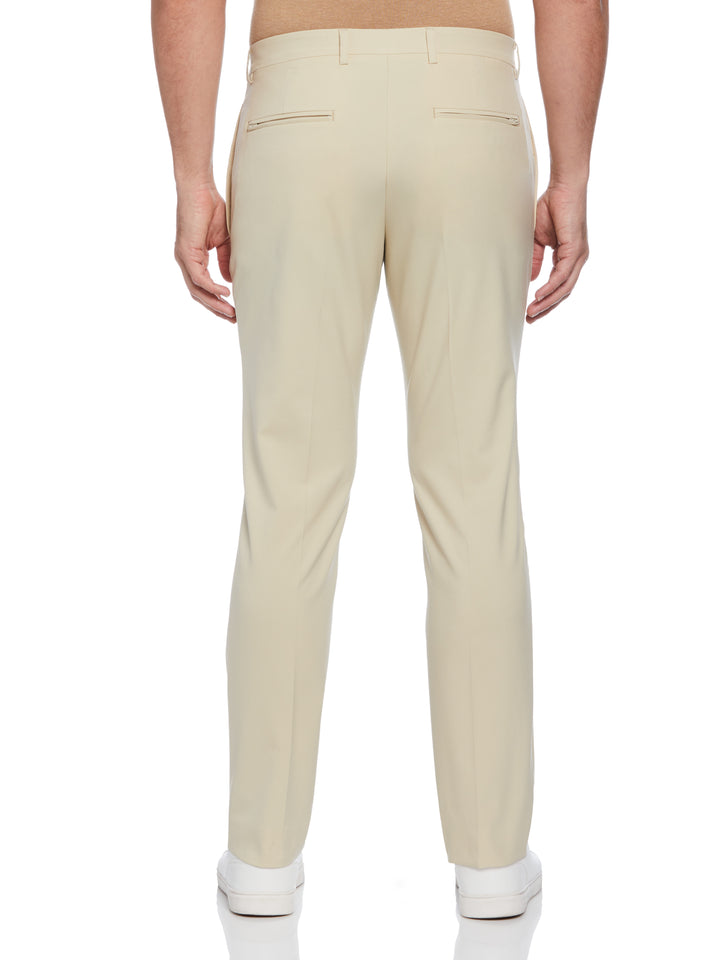 Slim Fit Solid Flat Front Pant (Gravel) 