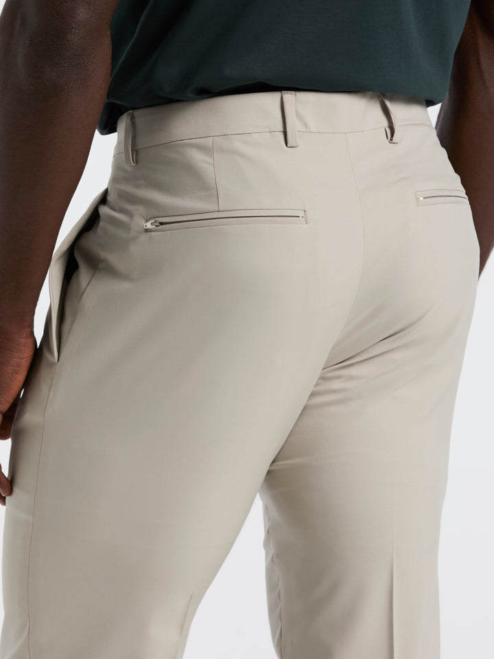 Slim Fit Solid Flat Front Pant (London Fog) 