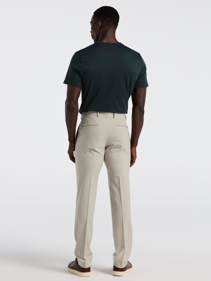 Slim Fit Solid Flat Front Pant (London Fog) 