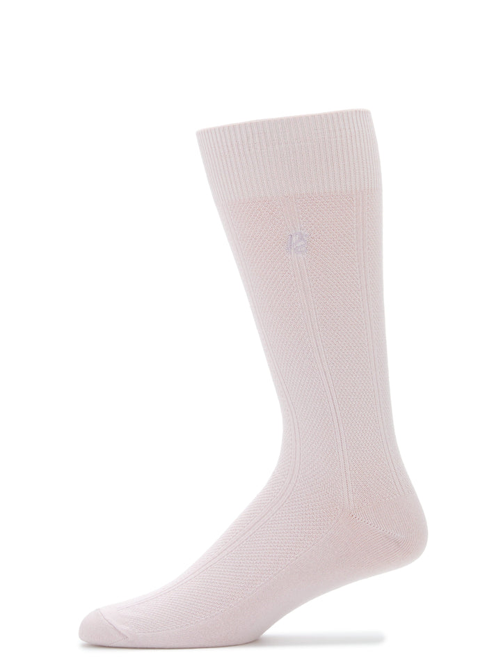 Textured Stitch Logo Socks (Orchid Ice) 