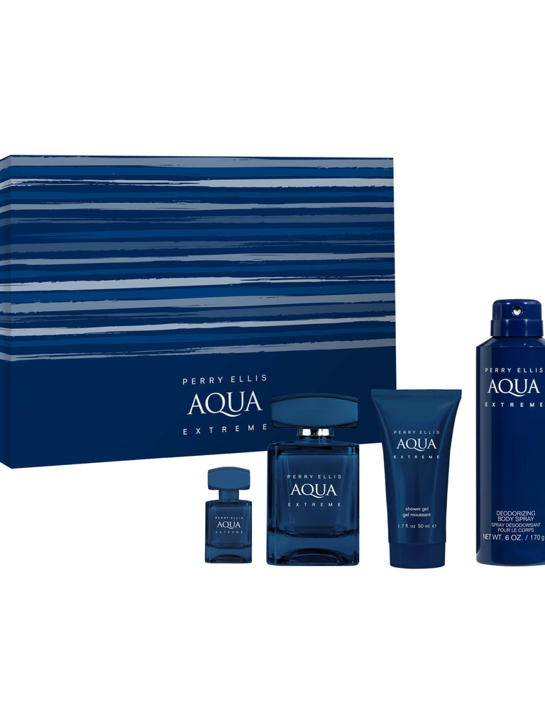 4-Pack Aqua Extreme Fragrance Gift Set – Perry Ellis
