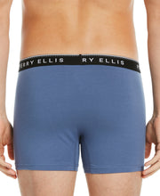 4 Pack Assorted Solid Stretch Boxer Brief Blue Perry Ellis