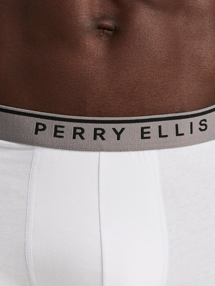 Solid Cotton Stretch Boxer (White) 
