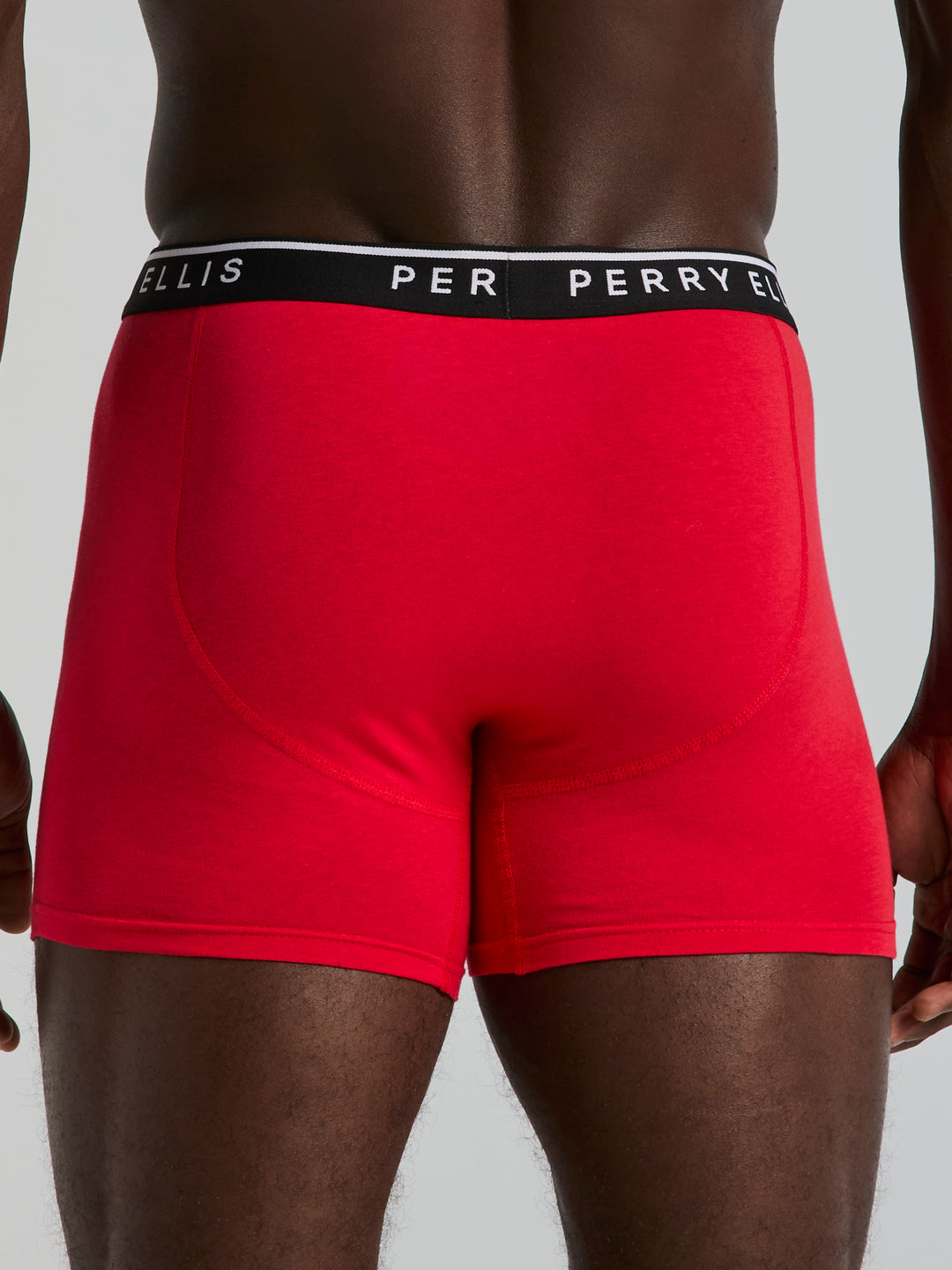 Solid Cotton Stretch Boxer (Ribbon Red) 