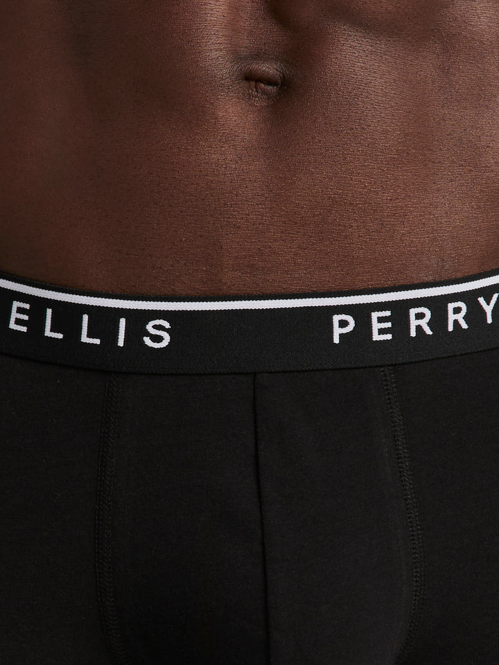Solid Cotton Stretch Boxer (Black) 