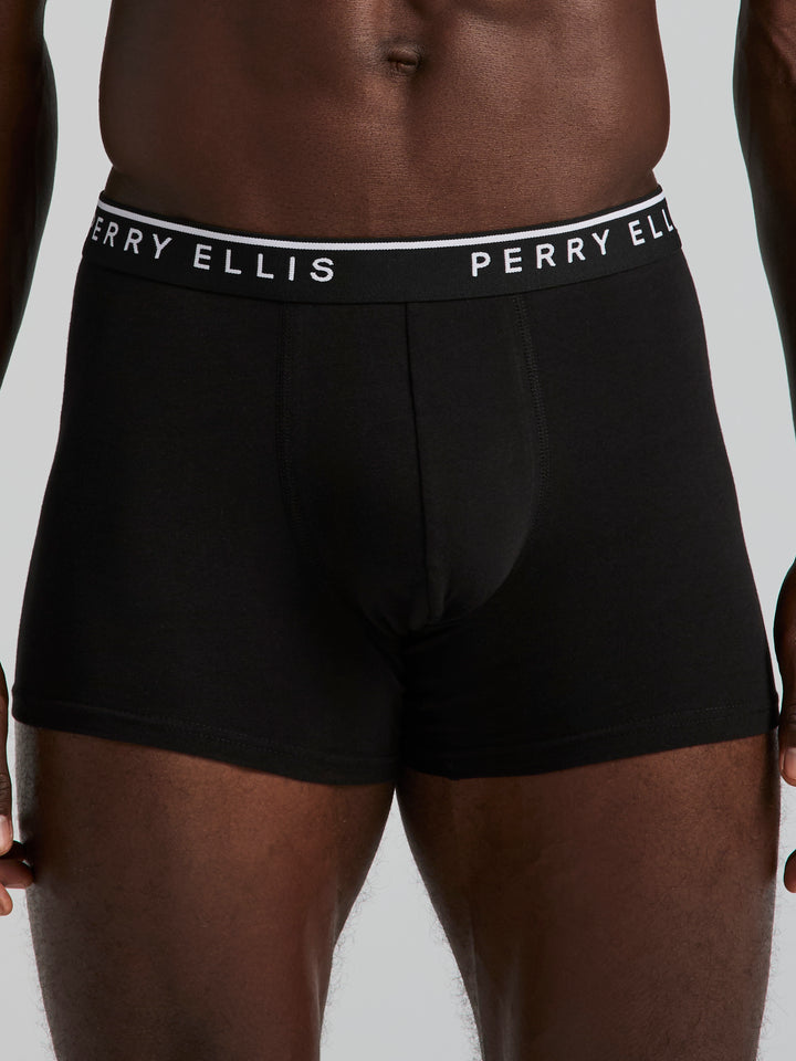 Solid Cotton Stretch Boxer (Black) 