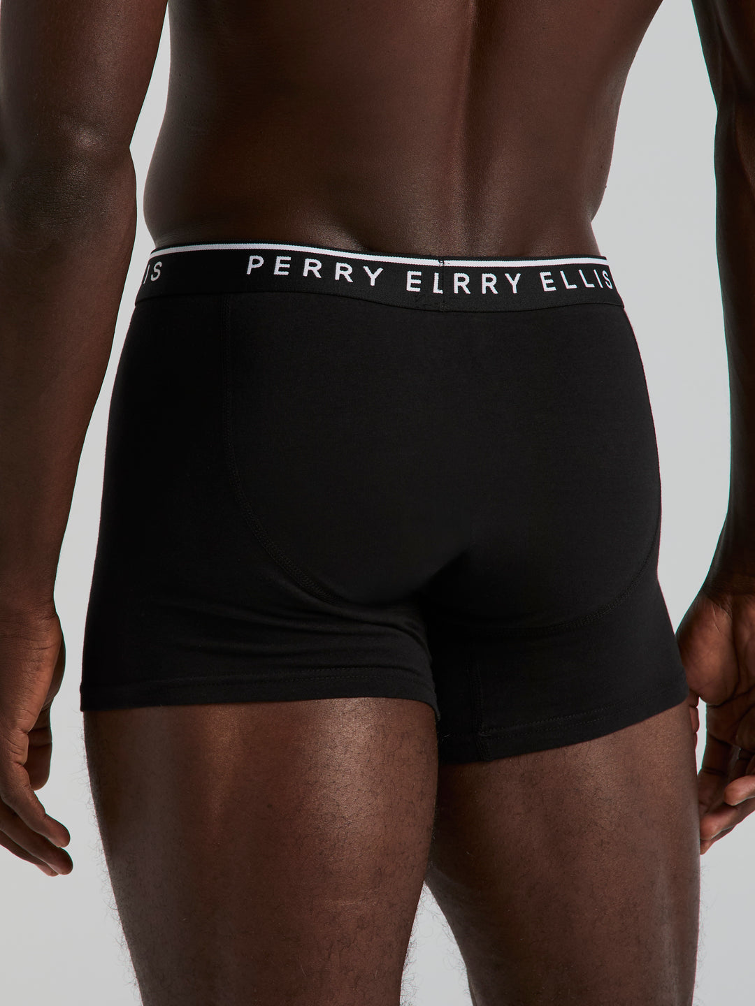 Solid Cotton Stretch Boxer (Black) 