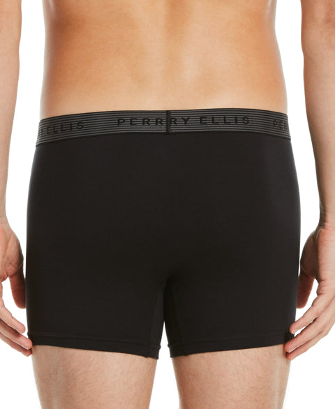 4 Pack Stripe Boxer Brief Set (Charcoal) 