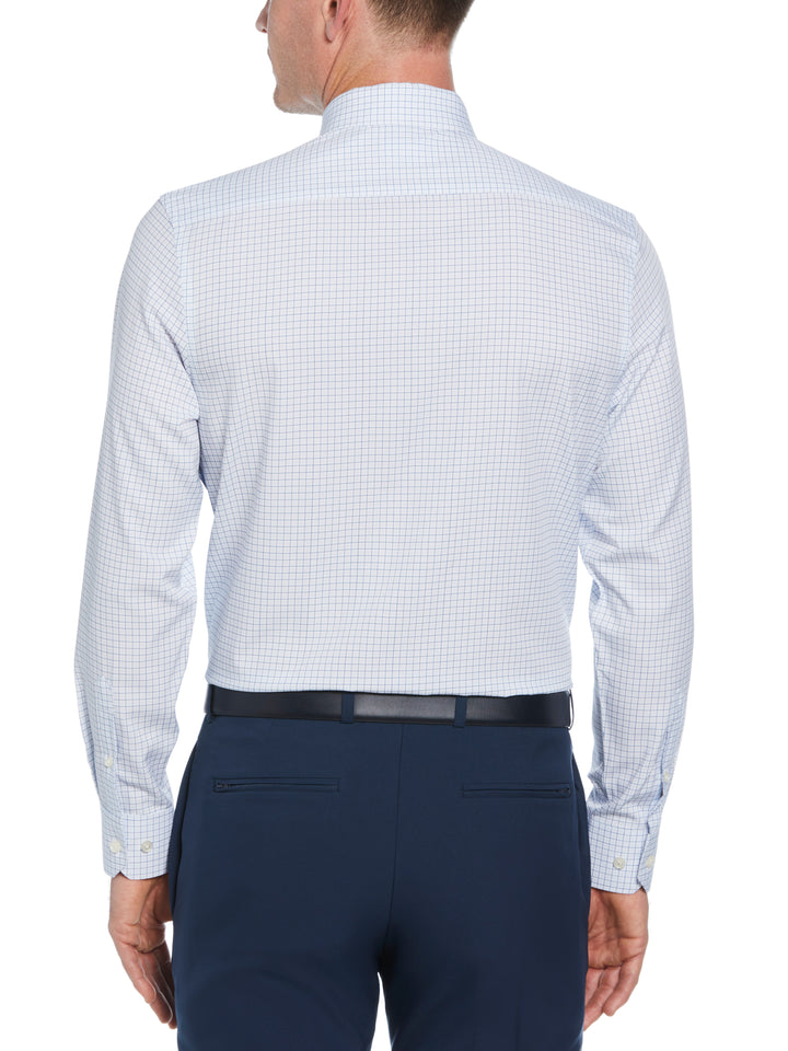 4-Way Stretch Check Shirt (Navy) 
