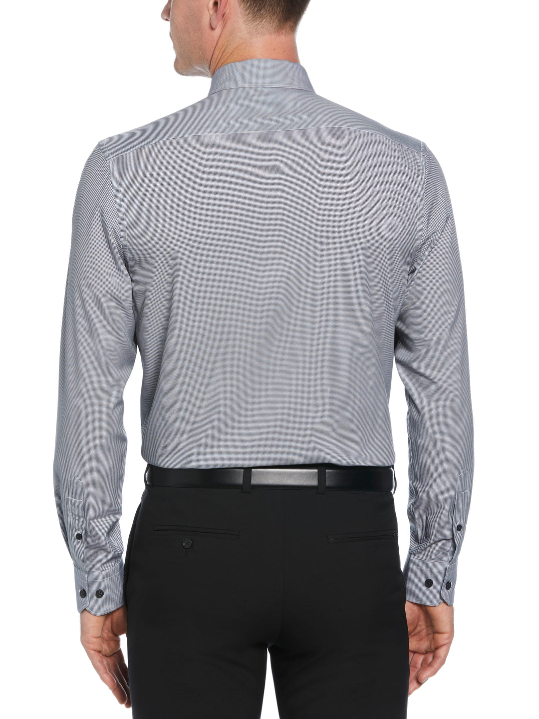4-Way Stretch Houndstooth Shirt (Black) 