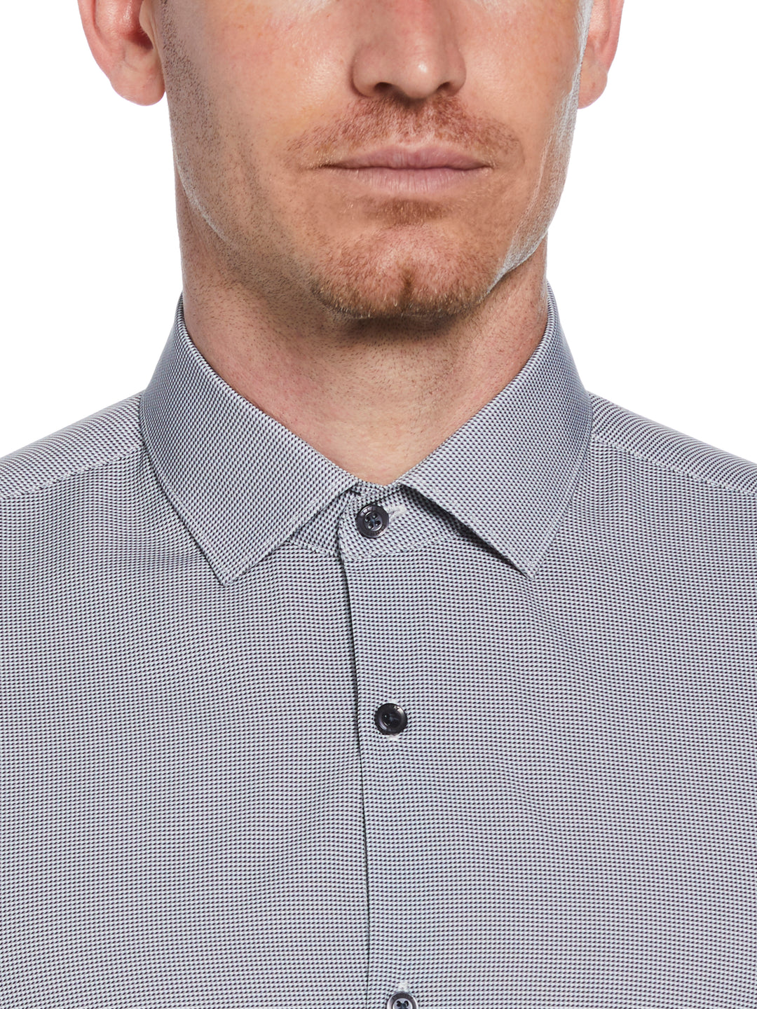 4-Way Stretch Houndstooth Shirt (Black) 