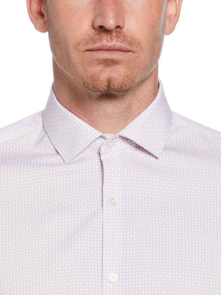 4-Way Stretch Salmon Box Shirt (Salmon) 