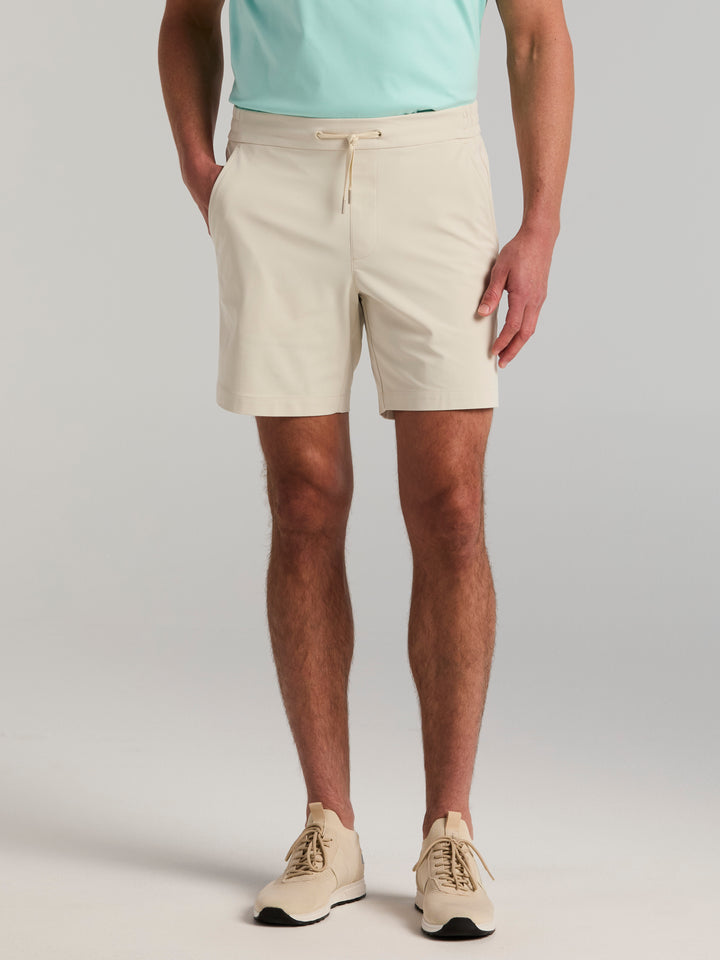 7" Duraflex Tricot Drawstring Short (Silver Birch) 