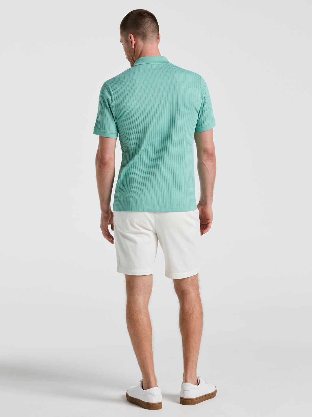 8" Flat Front Garment Dyed Short (Bright White)