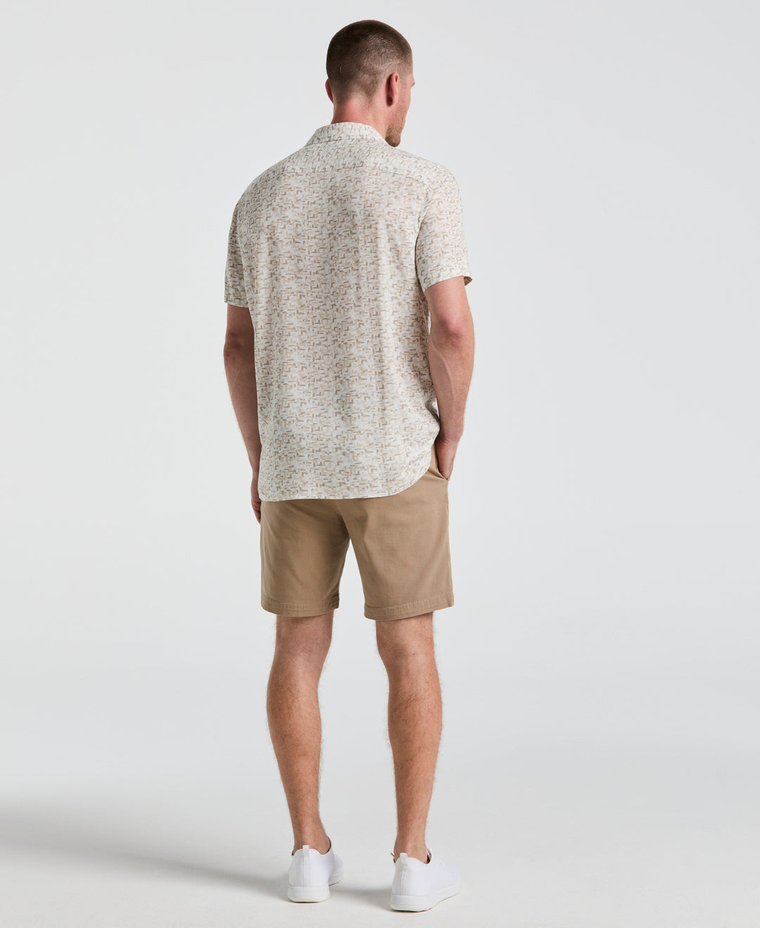 8" Flat Front Garment Dyed Short (Chinchilla) 