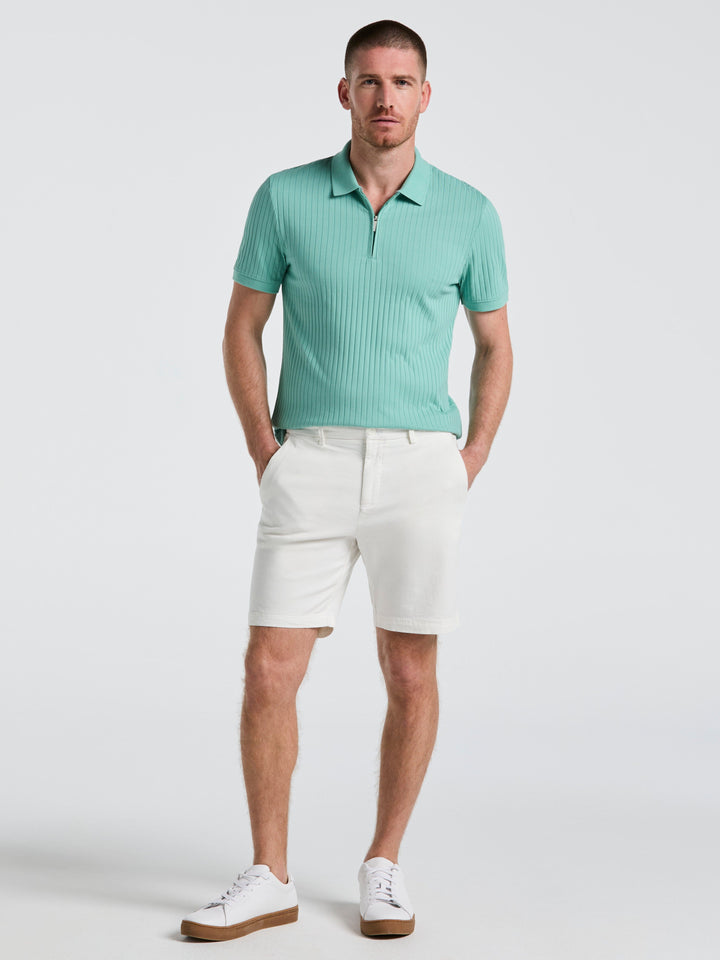 8" Flat Front Garment Dyed Short (Bright White)