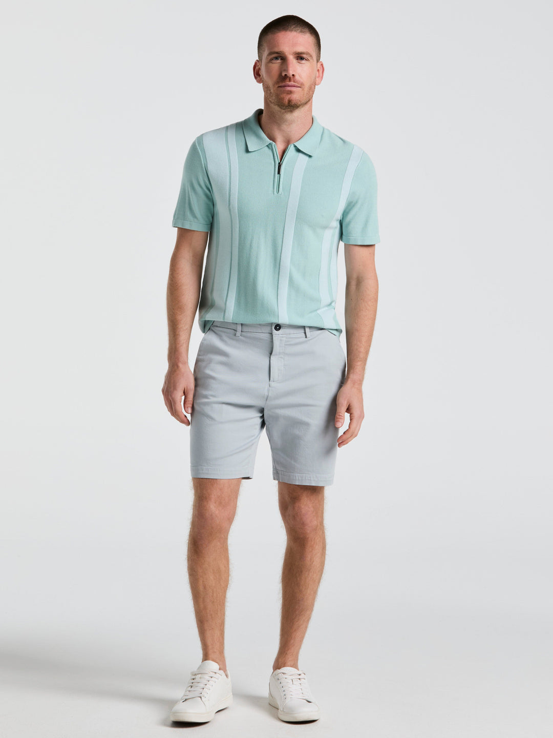 8" Flat Front Garment Dyed Short (Kentucky Blue) 