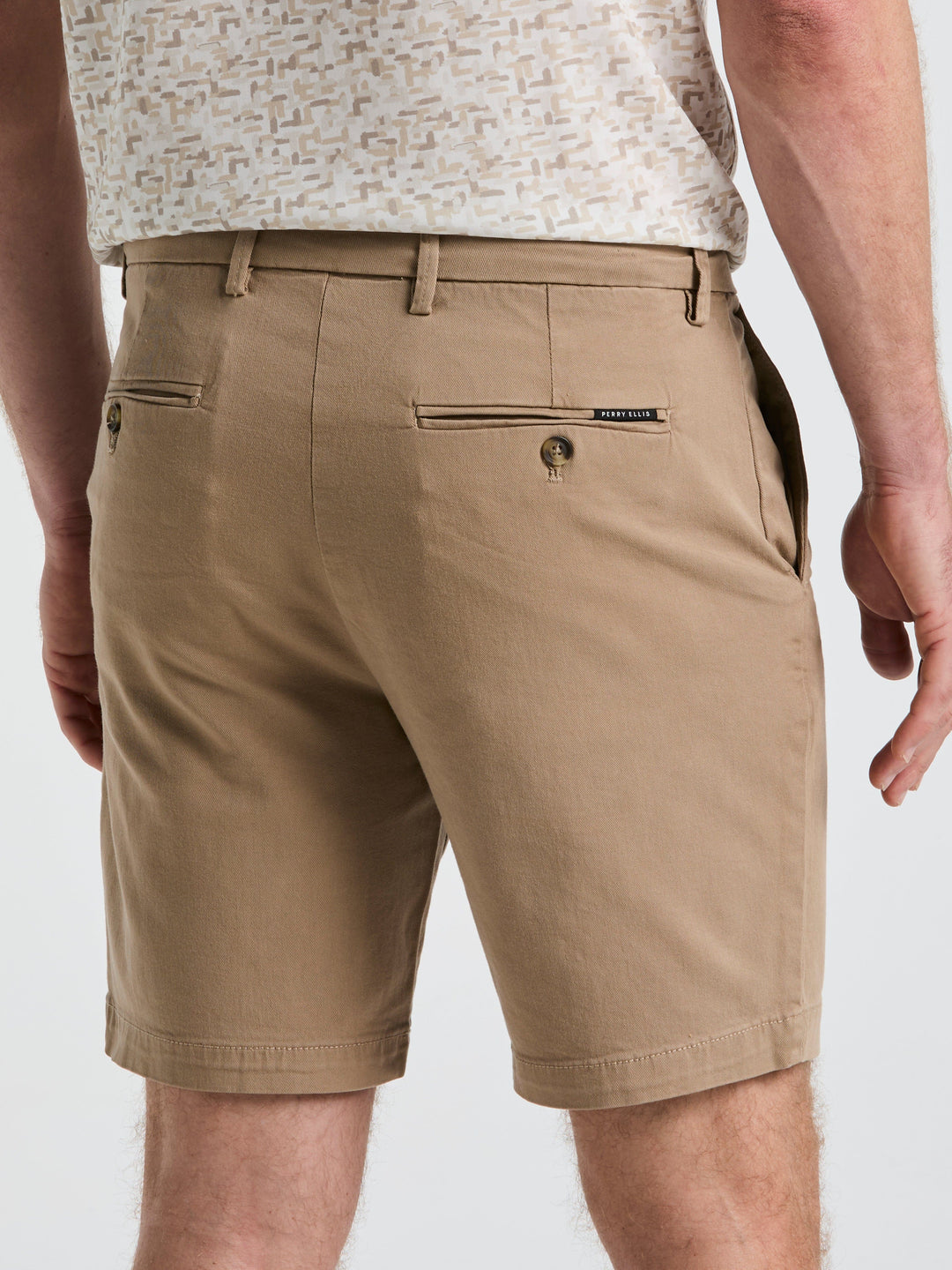 8" Flat Front Garment Dyed Short (Chinchilla) 