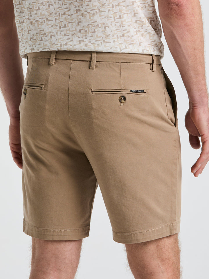 8" Flat Front Garment Dyed Short (Chinchilla) 