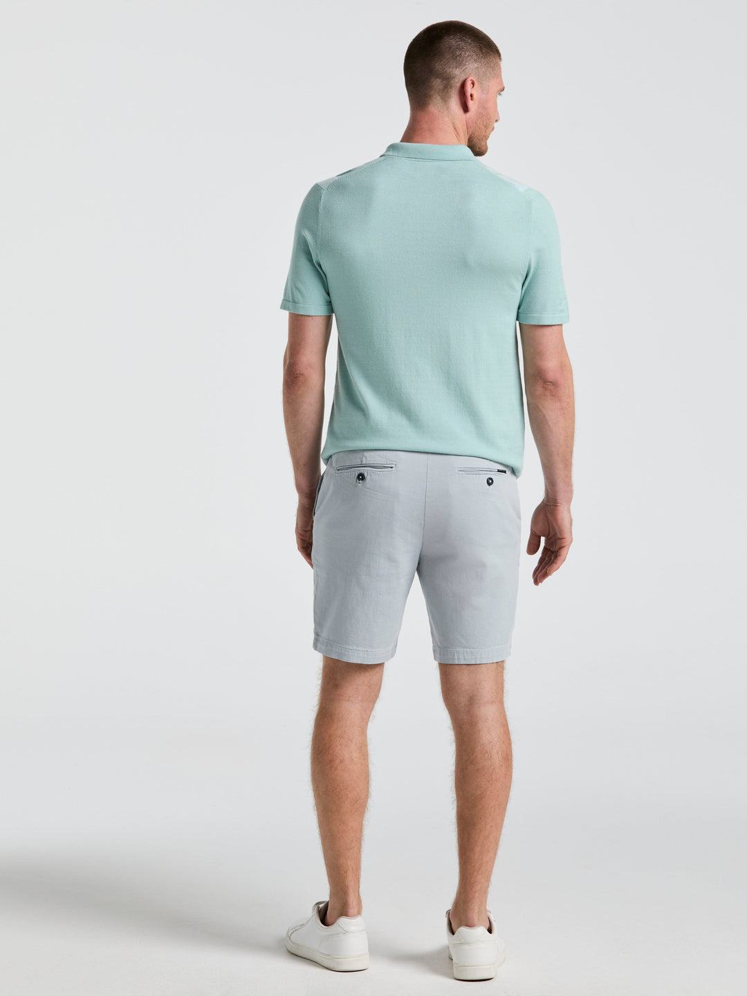 8" Flat Front Garment Dyed Short (Kentucky Blue) 