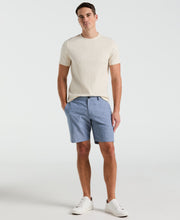 8" Flat Front Linen Cotton Short (Bay Blue) 