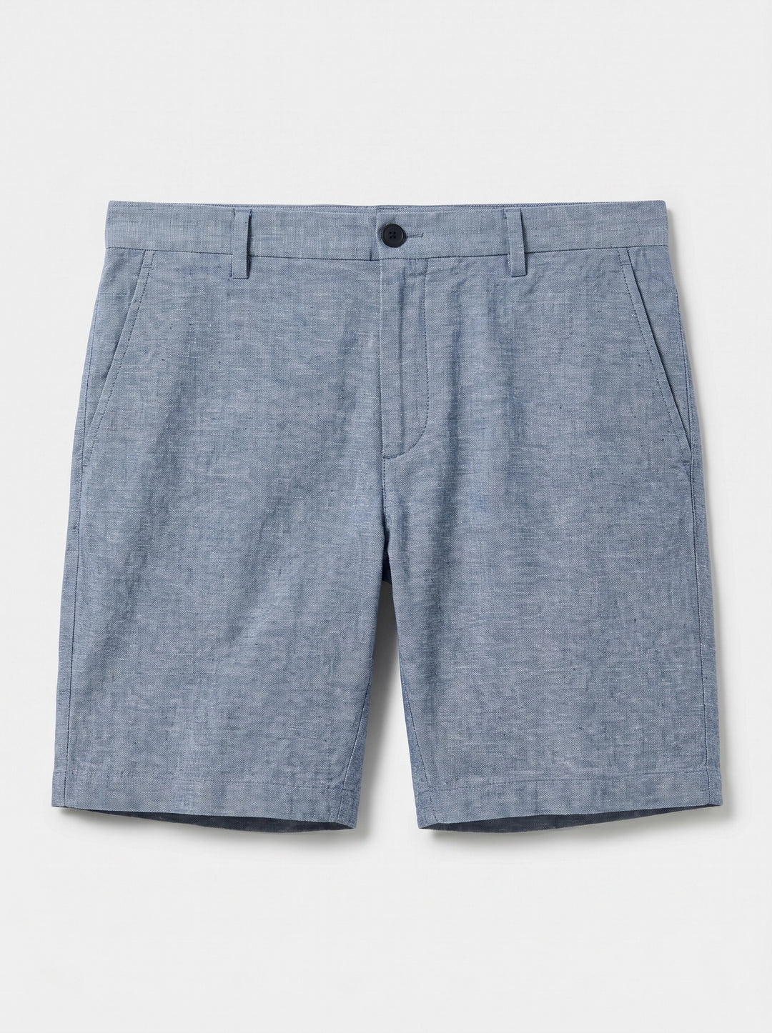 8" Flat Front Linen Cotton Short