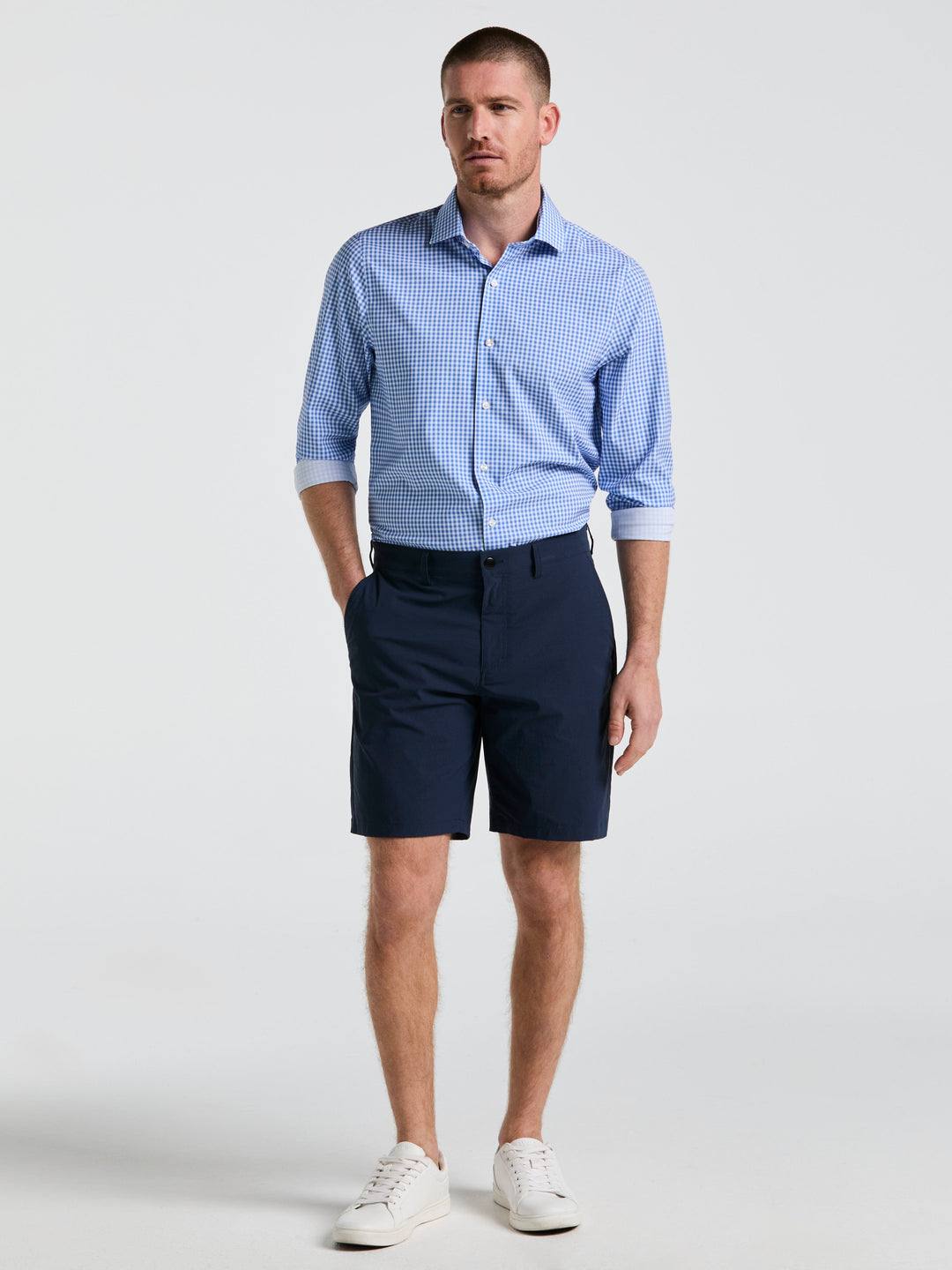 8" Limitless Stretch Tech Short (Navy) 