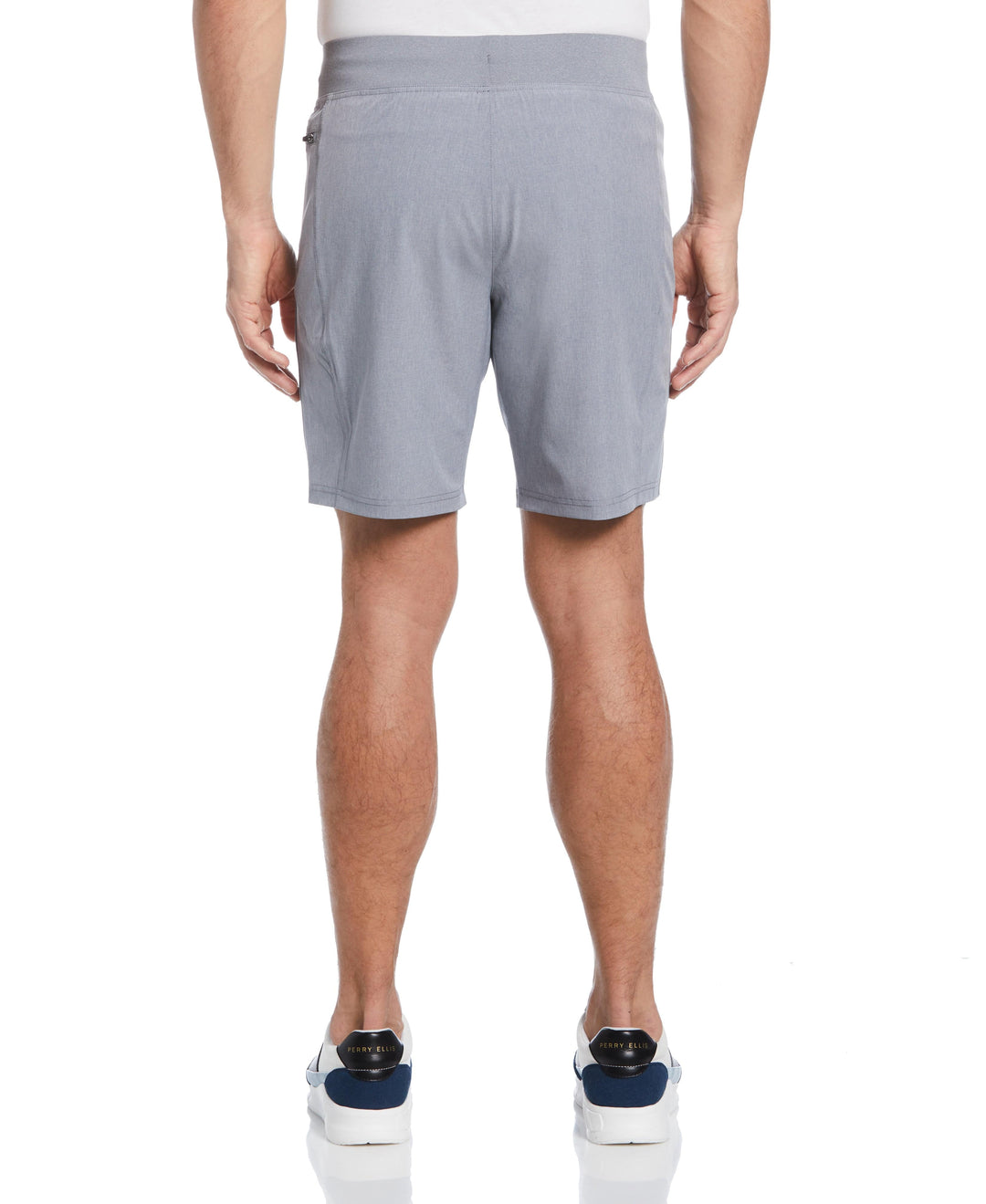 9" Pull-On Stretch Short with Security Pocket (Tradedawn Heather) 