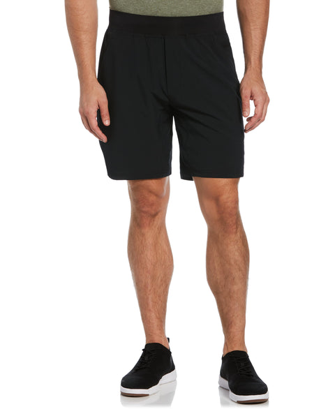 9" Pull-On Stretch Short with Security Pocket (Caviar) 