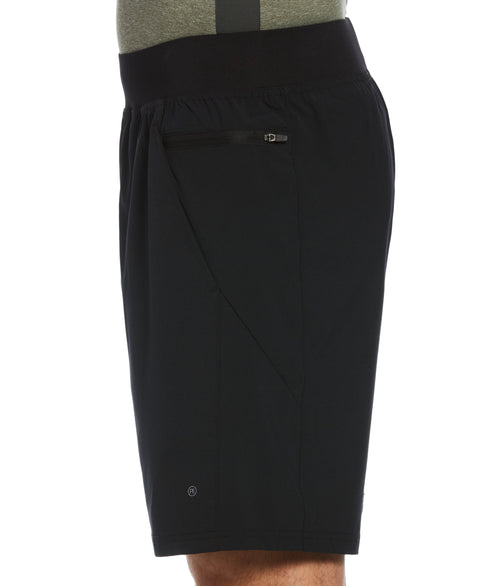 9" Pull-On Stretch Short with Security Pocket (Caviar) 