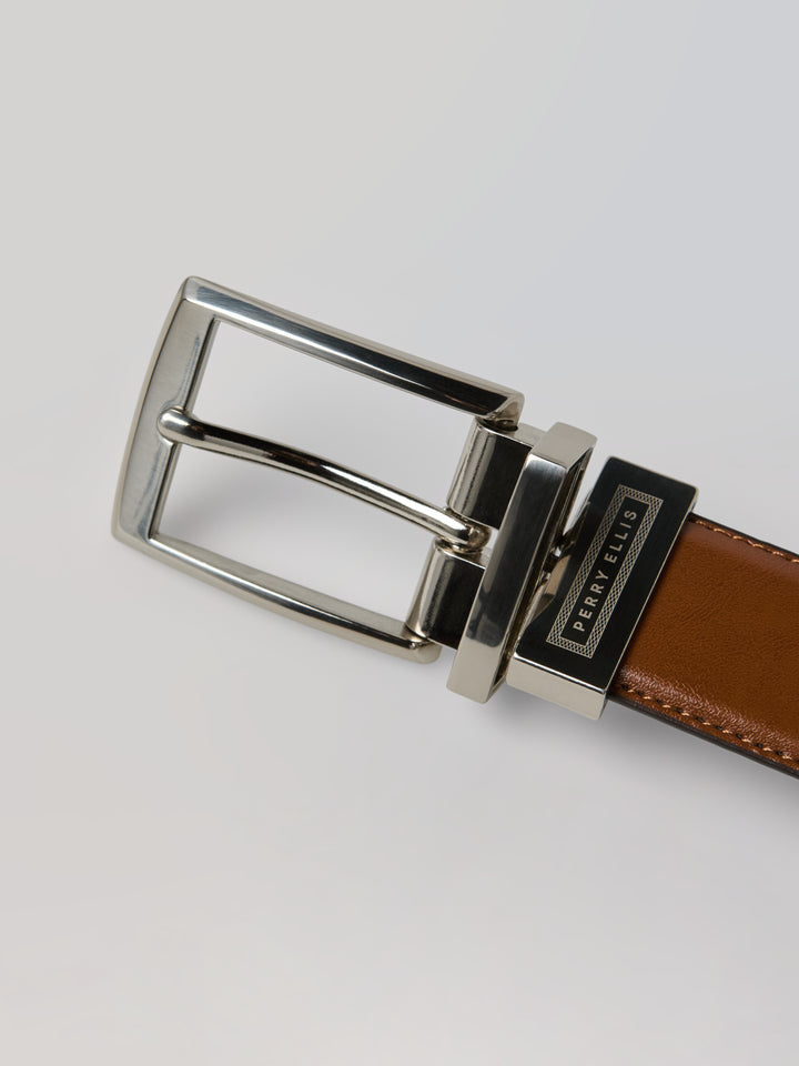 Amigo Tan and Black Reversible Leather Belt (Lugg3) 