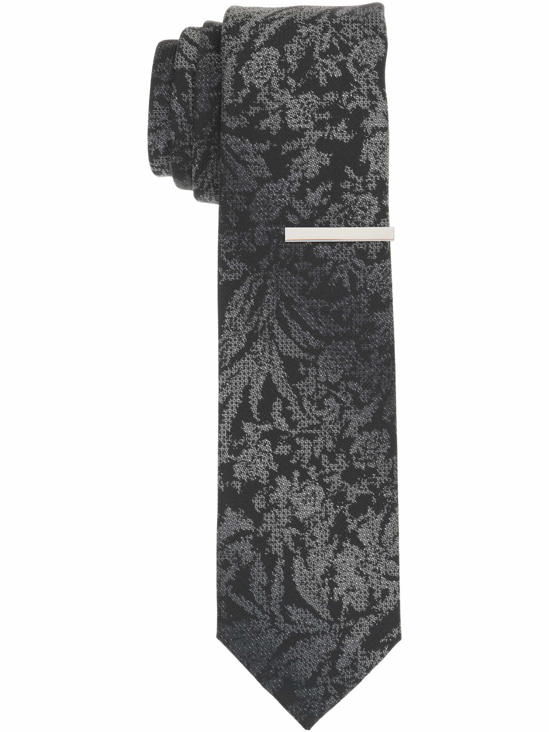 Andrelle Floral Slim Tie (Black) 